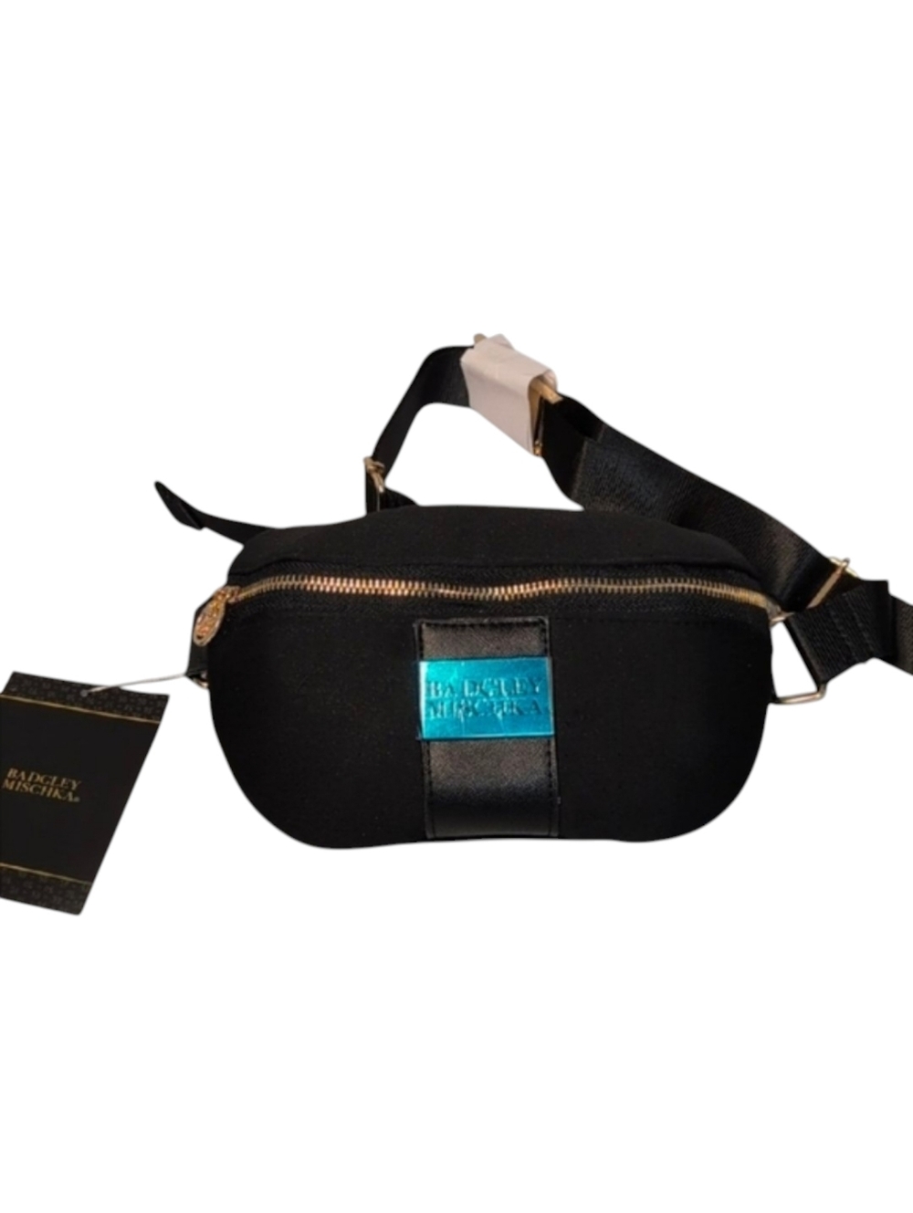 Badgley Mischka Sage Scuba & Vegan Leather Belt Bag